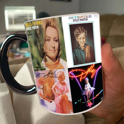Dolly Parton Albums Cover Retro Collection Accent Mug