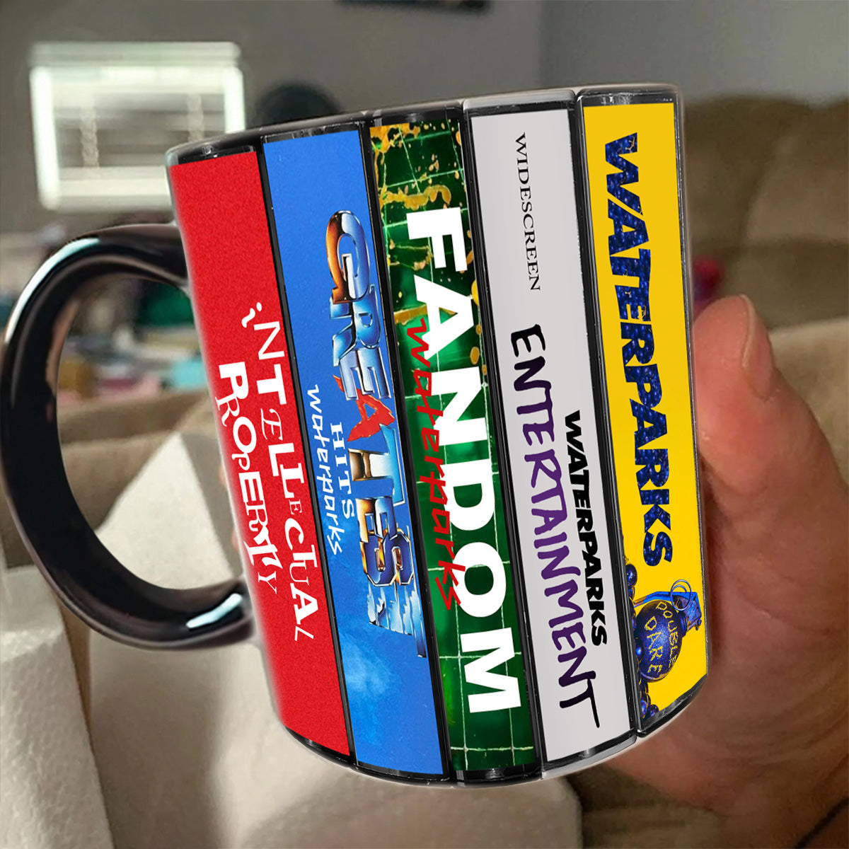 Waterparks Albums Cassette Collection Retro Accent Mug