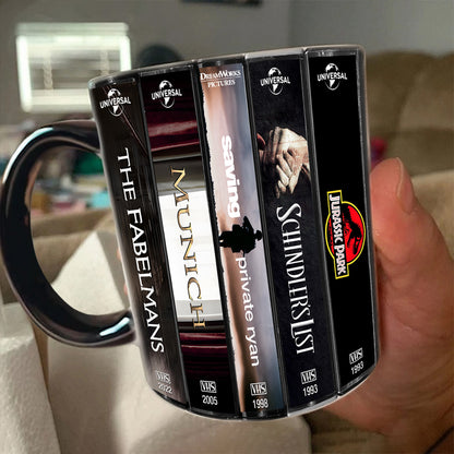 Steven Spielberg VHS Movies Collection Accent Mug