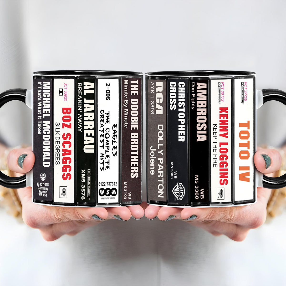 Yacht Rock Albums Cassette Collection Retro Accent Mug