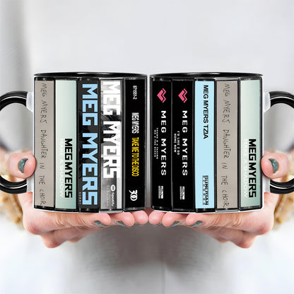 Meg Myers Albums Cassette Collection Retro Accent Mug
