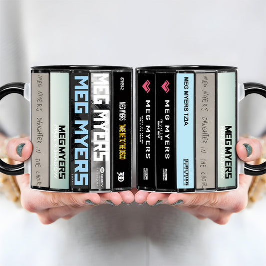 Meg Myers Albums Cassette Collection Retro Accent Mug