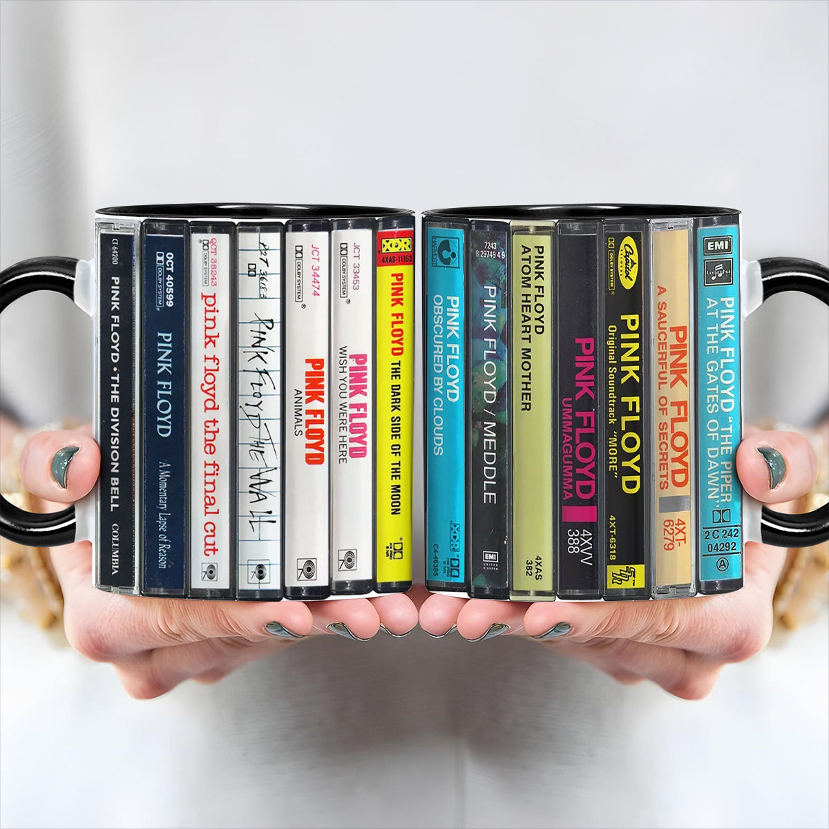 Pink Floyd Albums Cassette Retro Collection Accent Mug