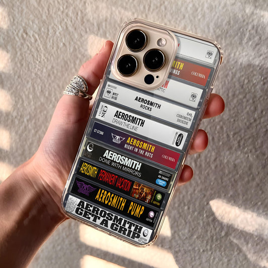 Aerosmith Albums Cassette Collection Retro MagSafe Phone Case