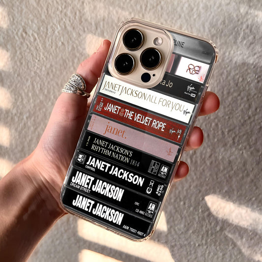 Janet Jackson Albums Cassette Collection Retro MagSafe Phone Case