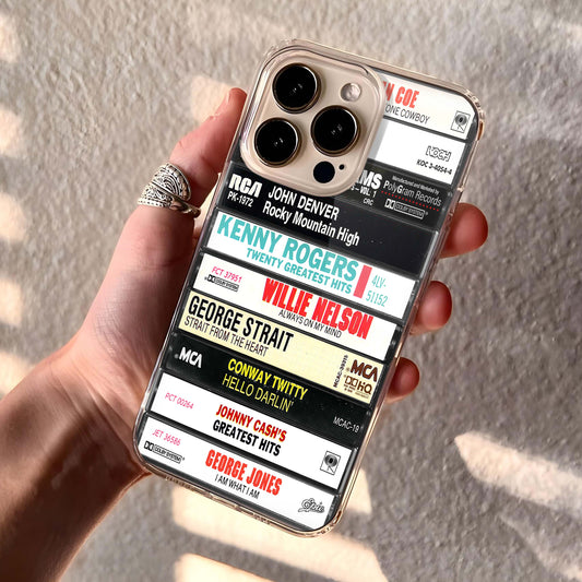 Classic Country Music Albums Cassette Collection Retro MagSafe Phone Case