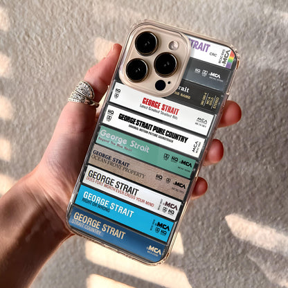George Strait Albums Cassette Collection Retro Phone Case