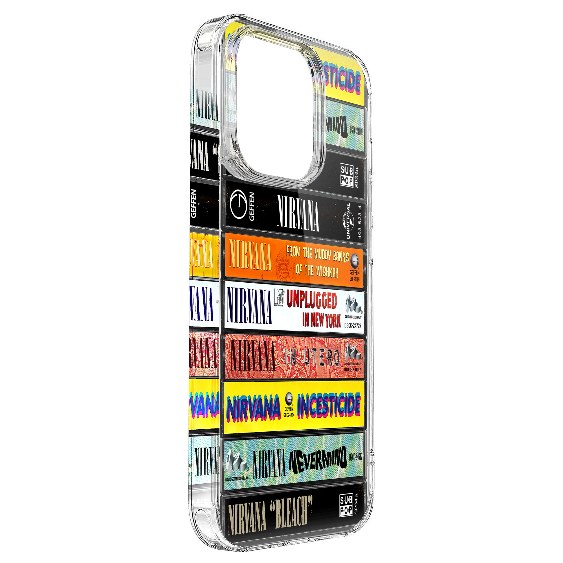 Nirvana Albums Cassette Collection Retro Phone Case MTervoDesign Nirvana Albums Cassette Collection Retro Phone Case MTervoDesign