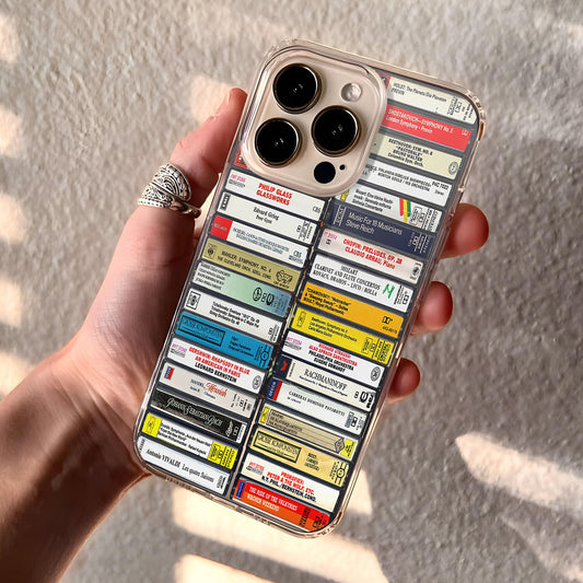 Classical Music Albums Cassette Collection Retro Phone Case
