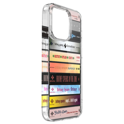 Britney Spears Albums Cassette Collection Retro Phone Case