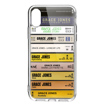 Grace Jones Albums Cassette Collection Retro Phone Case