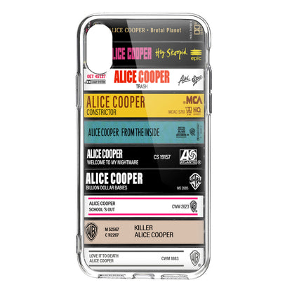 Alice Cooper Albums Cassette Collection Retro Phone Case