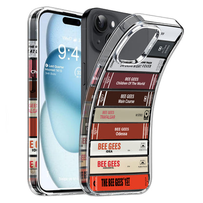 Bee Gees Albums Cassette Collection Retro Phone Case