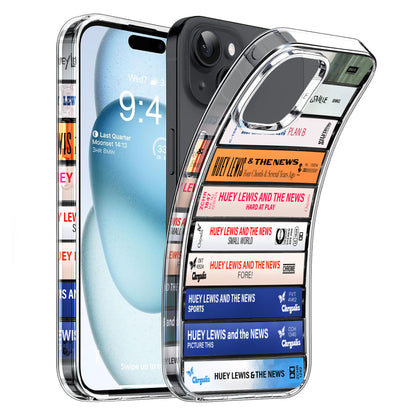 Huey Lewis Albums Cassette Collection Retro Phone Case