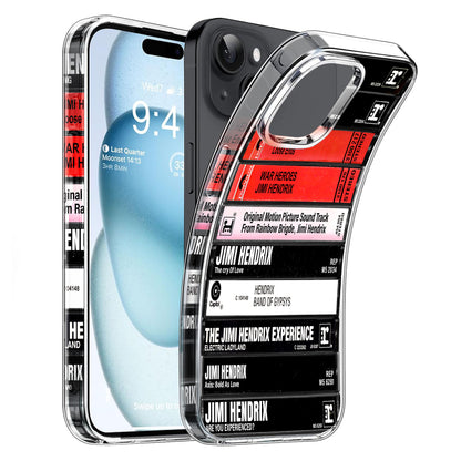 Jimi Hendrix Albums Cassette Collection Retro Phone Case