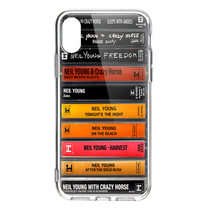 Neil Young Albums Cassette Collection Retro Phone Case