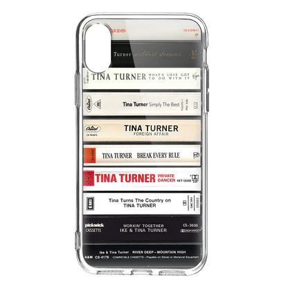 Tina Turner Albums Cassette Collection Retro Phone Case