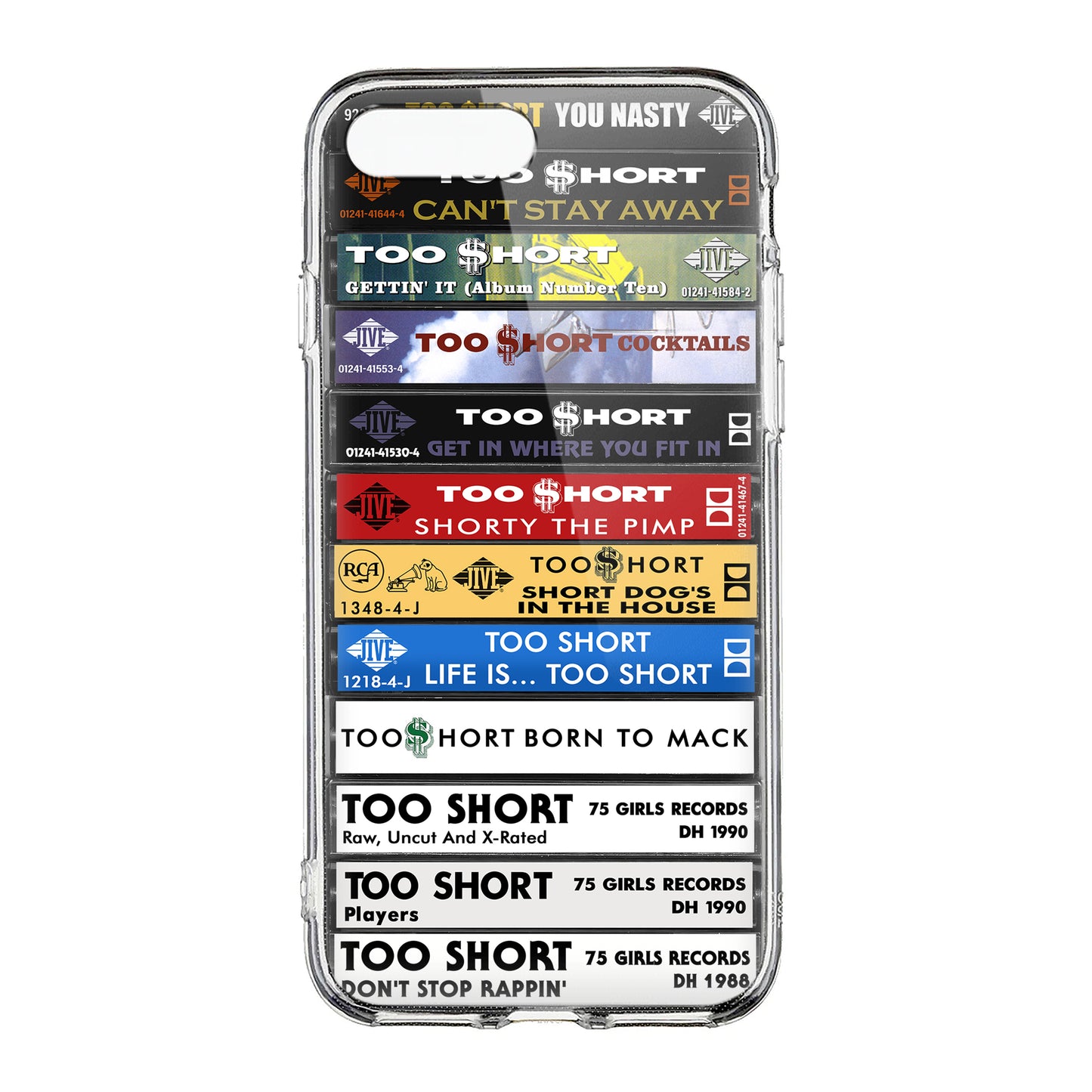Too Short Albums Cassette Collection Retro Phone Case