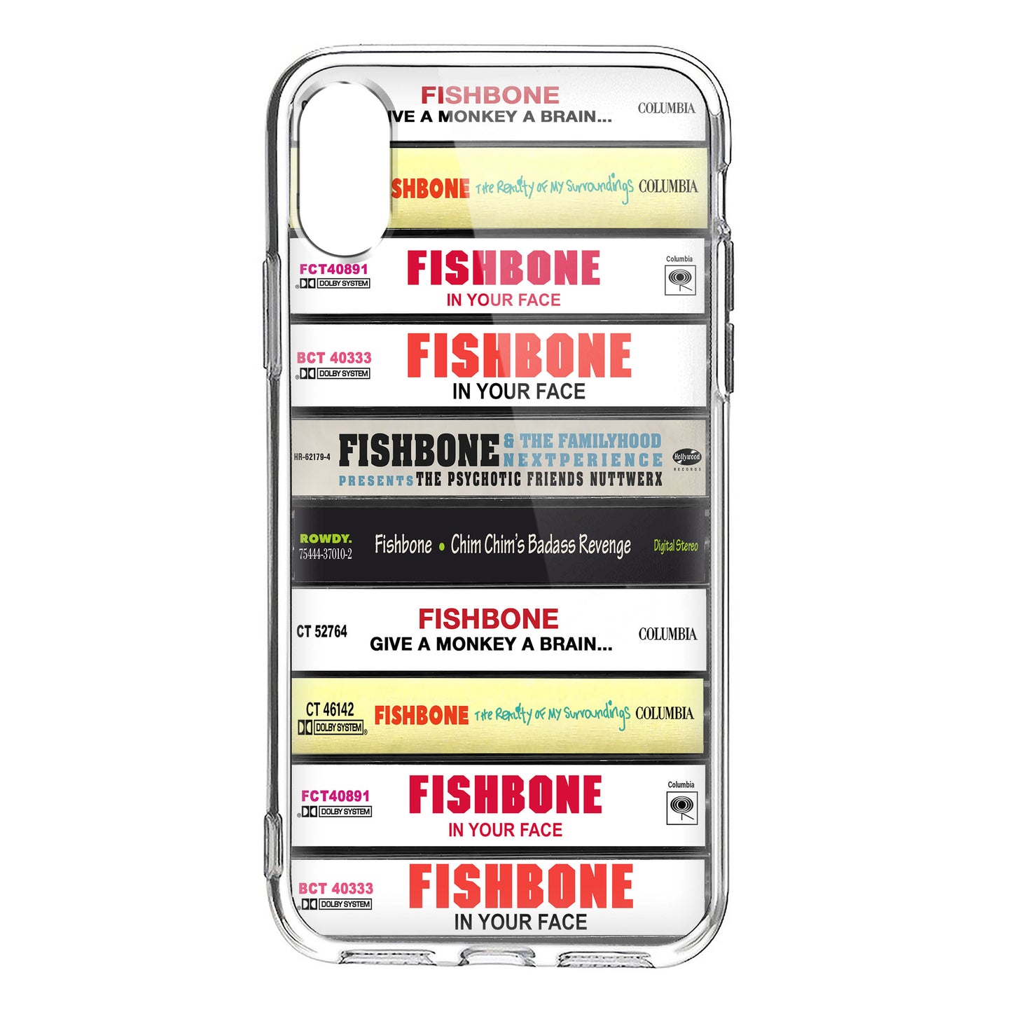Fishbone Albums Cassette Collection Retro Phone Case