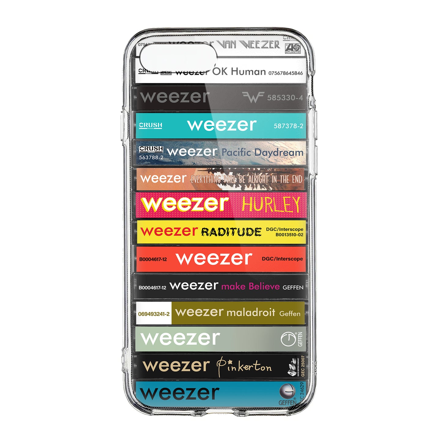 Weezer Albums Cassette Collection Retro Phone Case