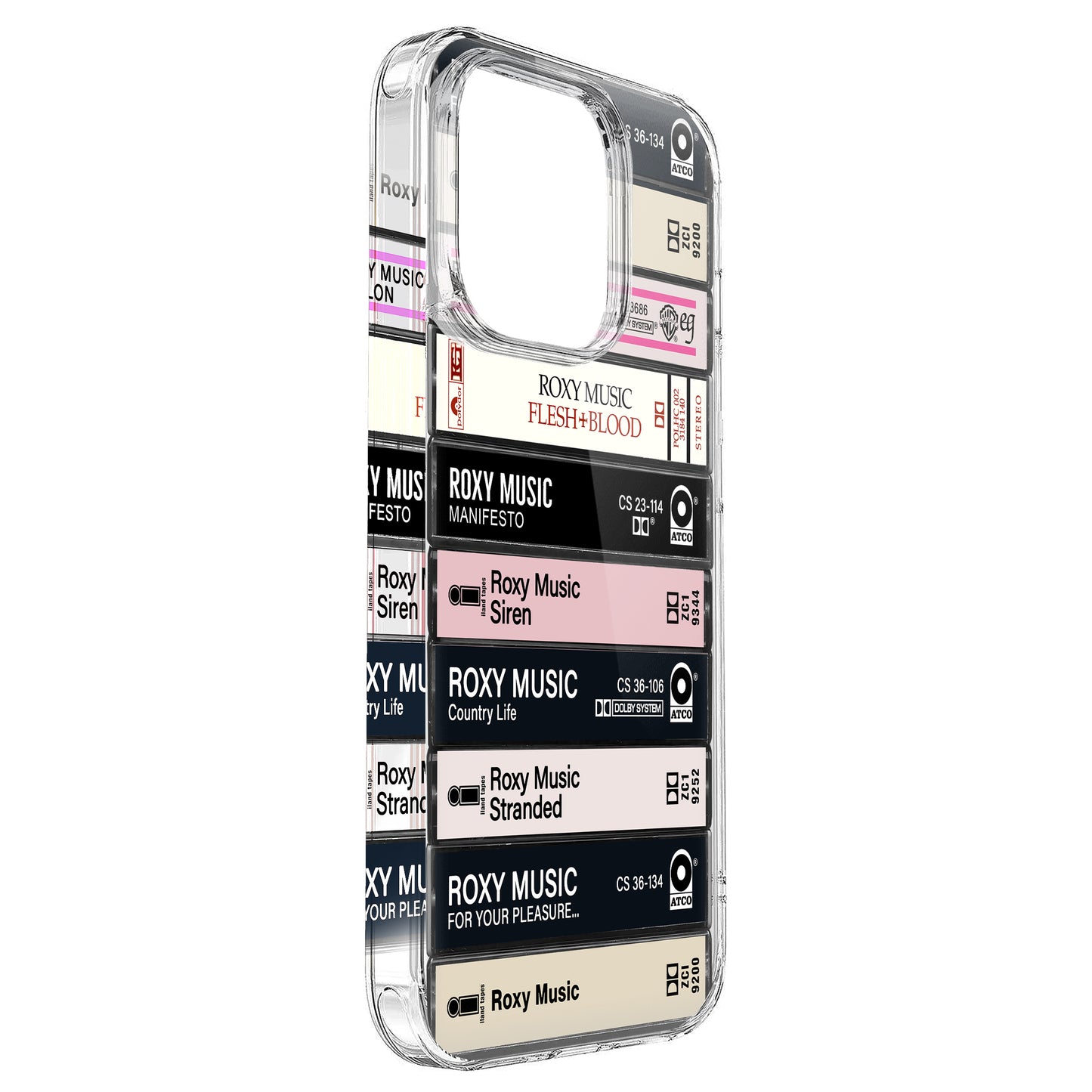 Roxy Music Albums Cassette Collection Retro Phone Case