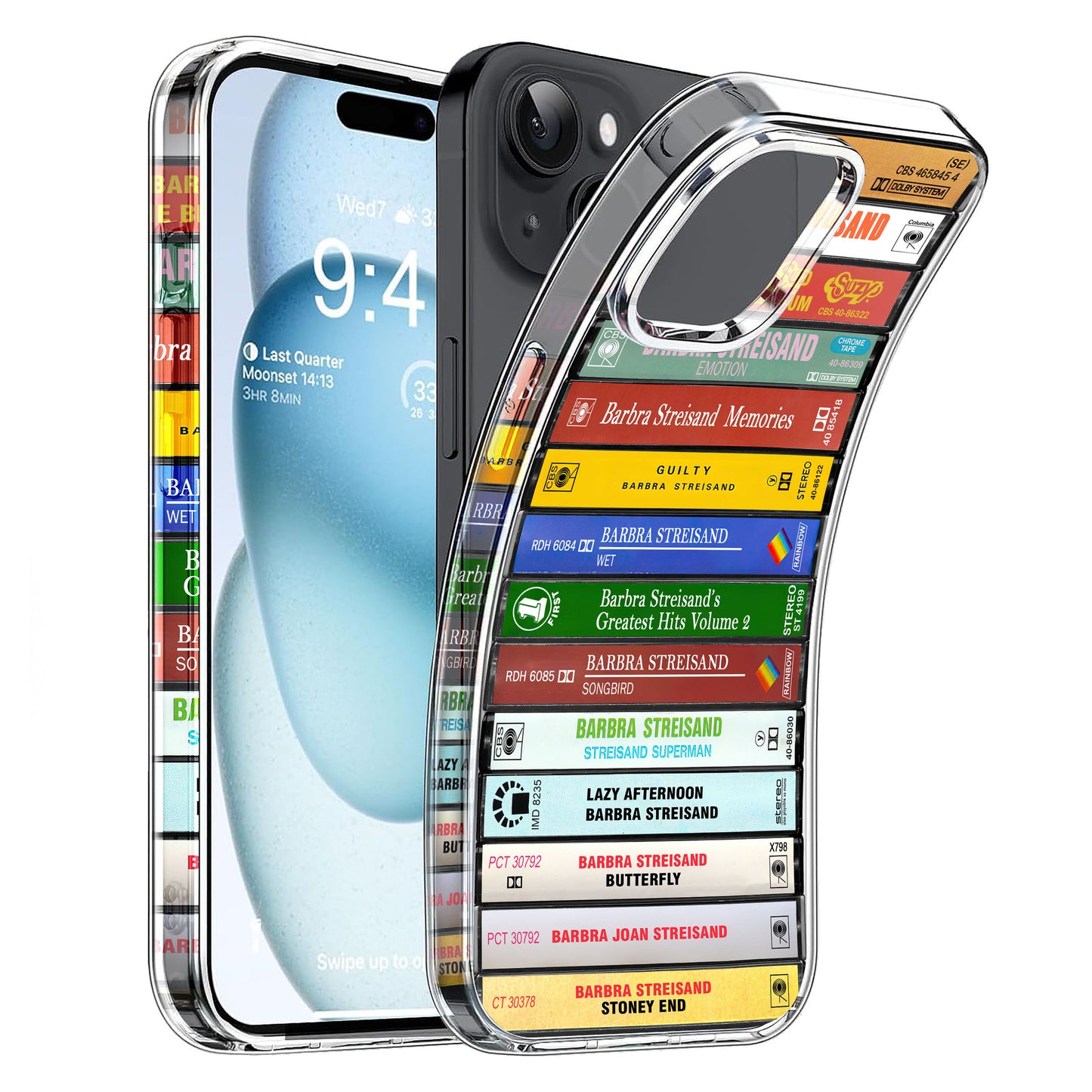 Barbra Streisand Albums Cassette Collection Retro Phone Case