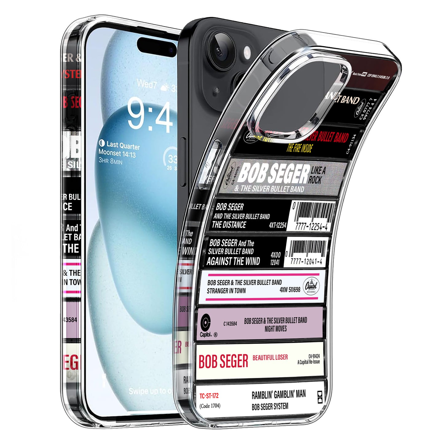 Bob Seger Albums Cassette Collection Retro Phone Case