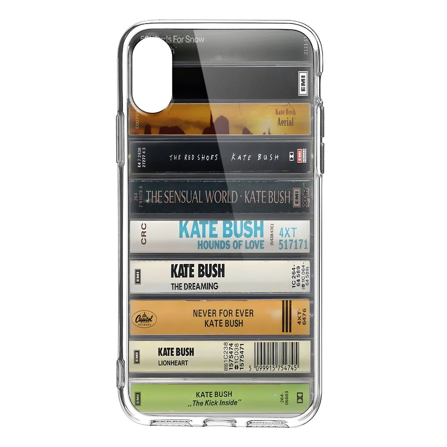 Kate Bush Albums Cassette Collection Retro Phone Case