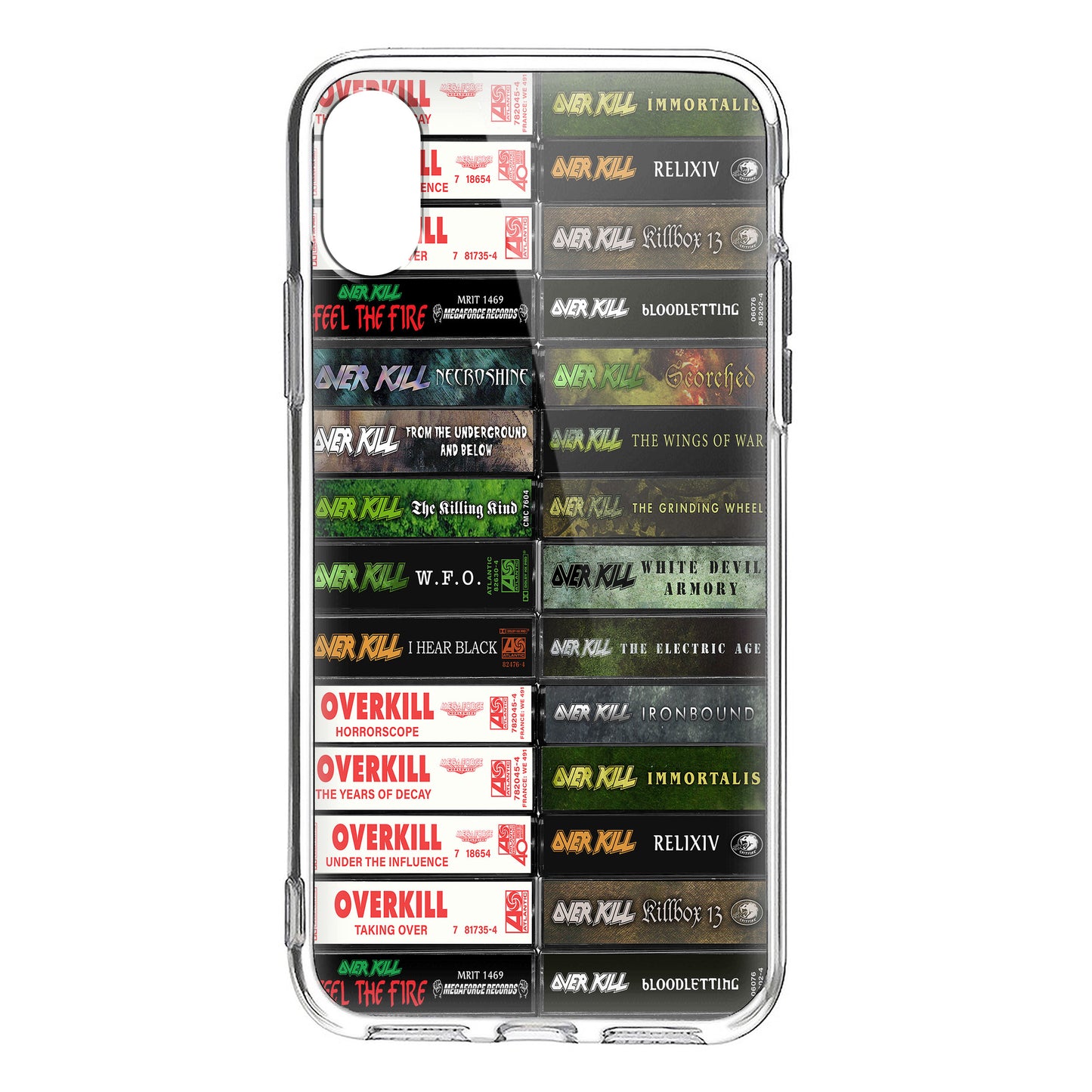 Overkill Albums Cassette Collection Retro Phone Case
