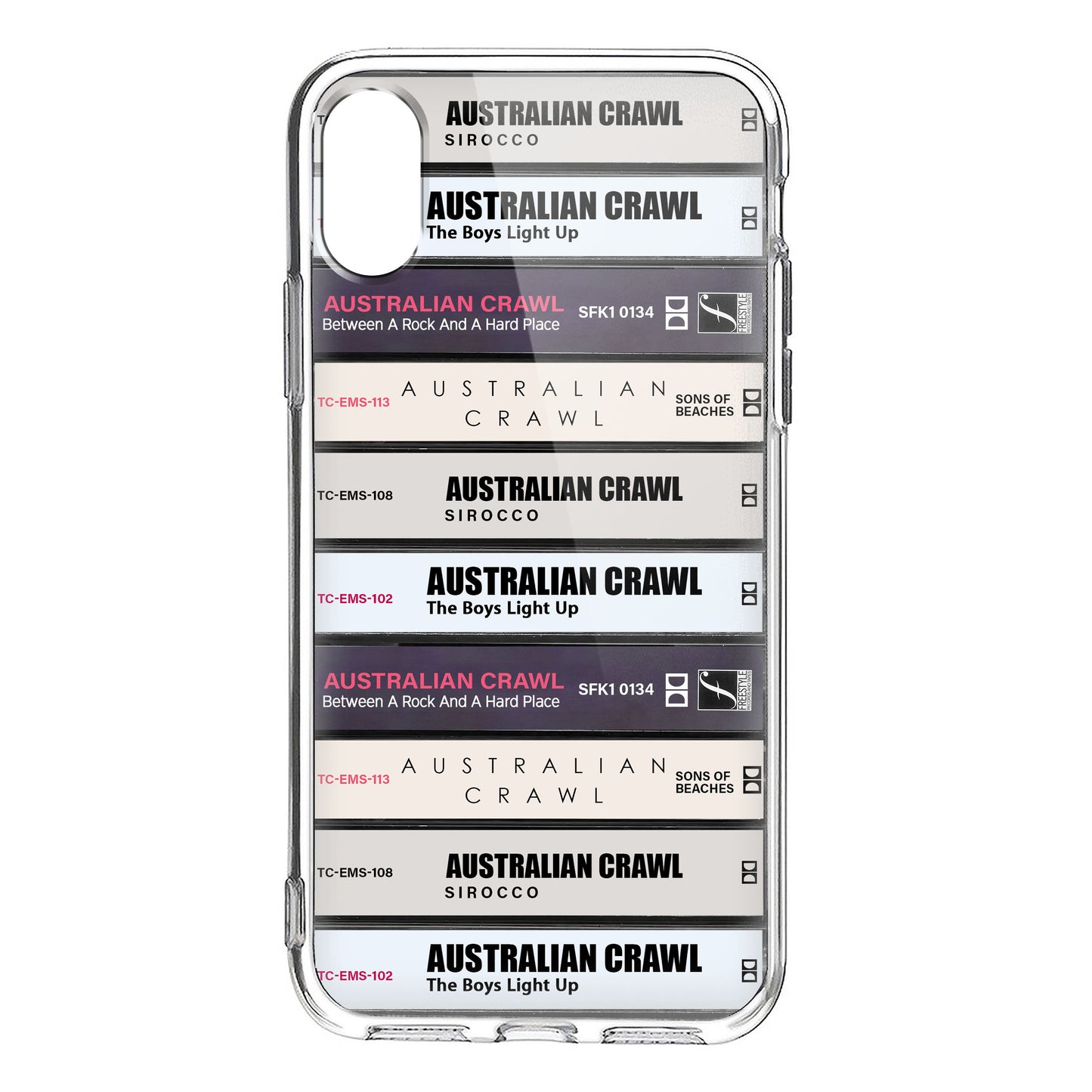 Australian Crawl Albums Cassette Collection Retro Phone Case