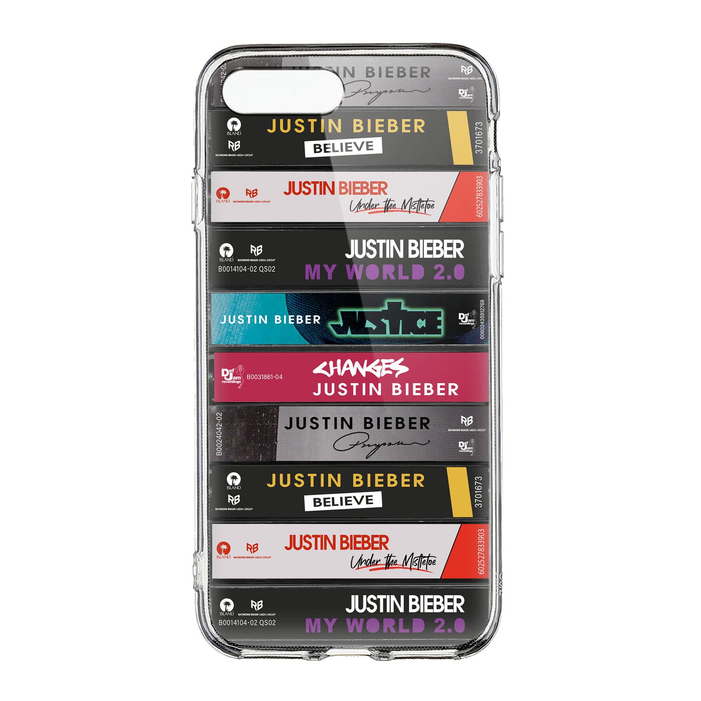 Justin Bieber Albums Cassette Collection Retro Phone Case