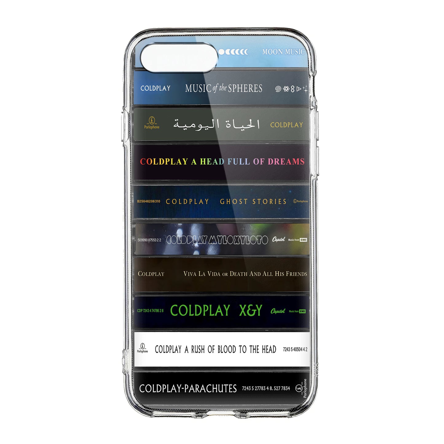 Coldplay Albums Cassette Collection Retro Phone Case