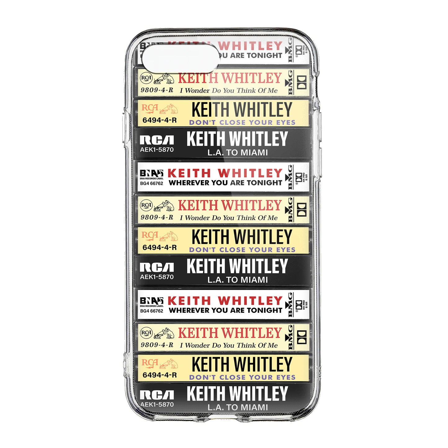 Keith Whitley Albums Cassette Collection Retro Phone Case