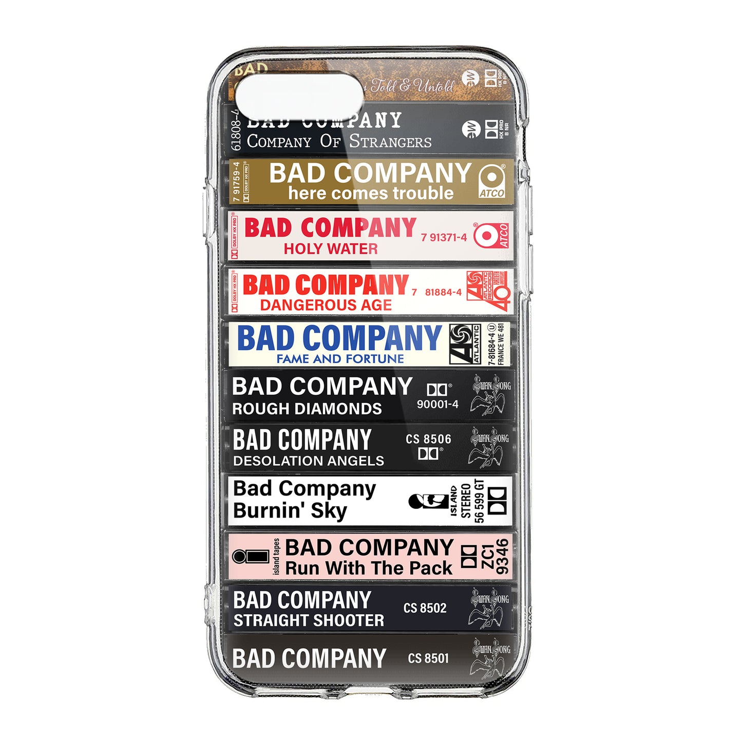 Bad Company Albums Cassette Collection Retro Phone Case