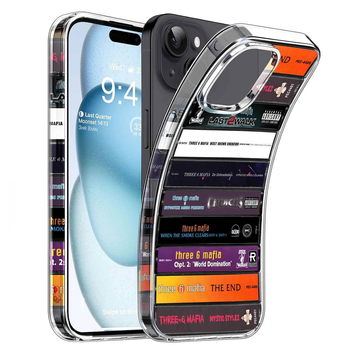 Three 6 Mafia Albums Cassette Collection Retro Phone Case