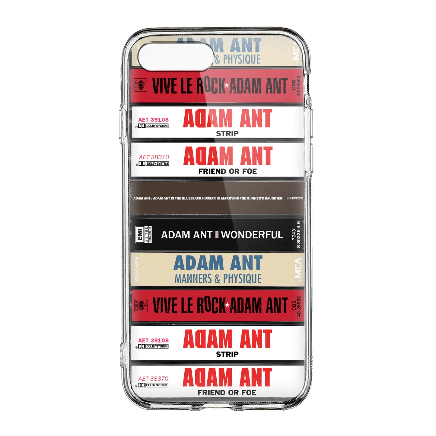 Adam Ant Albums Cassette Collection Retro Phone Case