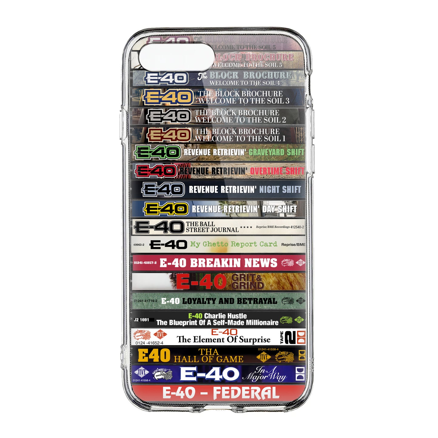 E-40 Albums Cassette Collection Retro Phone Case