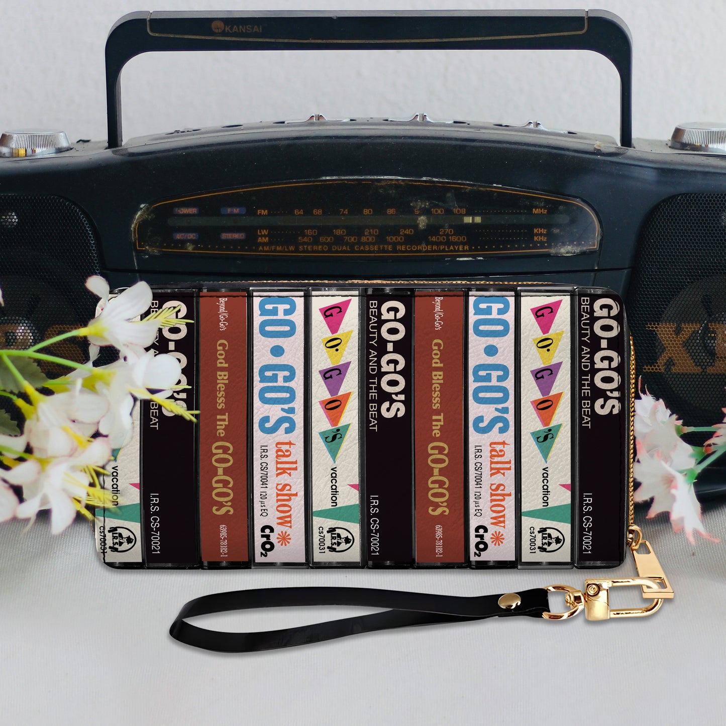 Go-Go's Albums Cassette Vintage Leather Long Wallet
