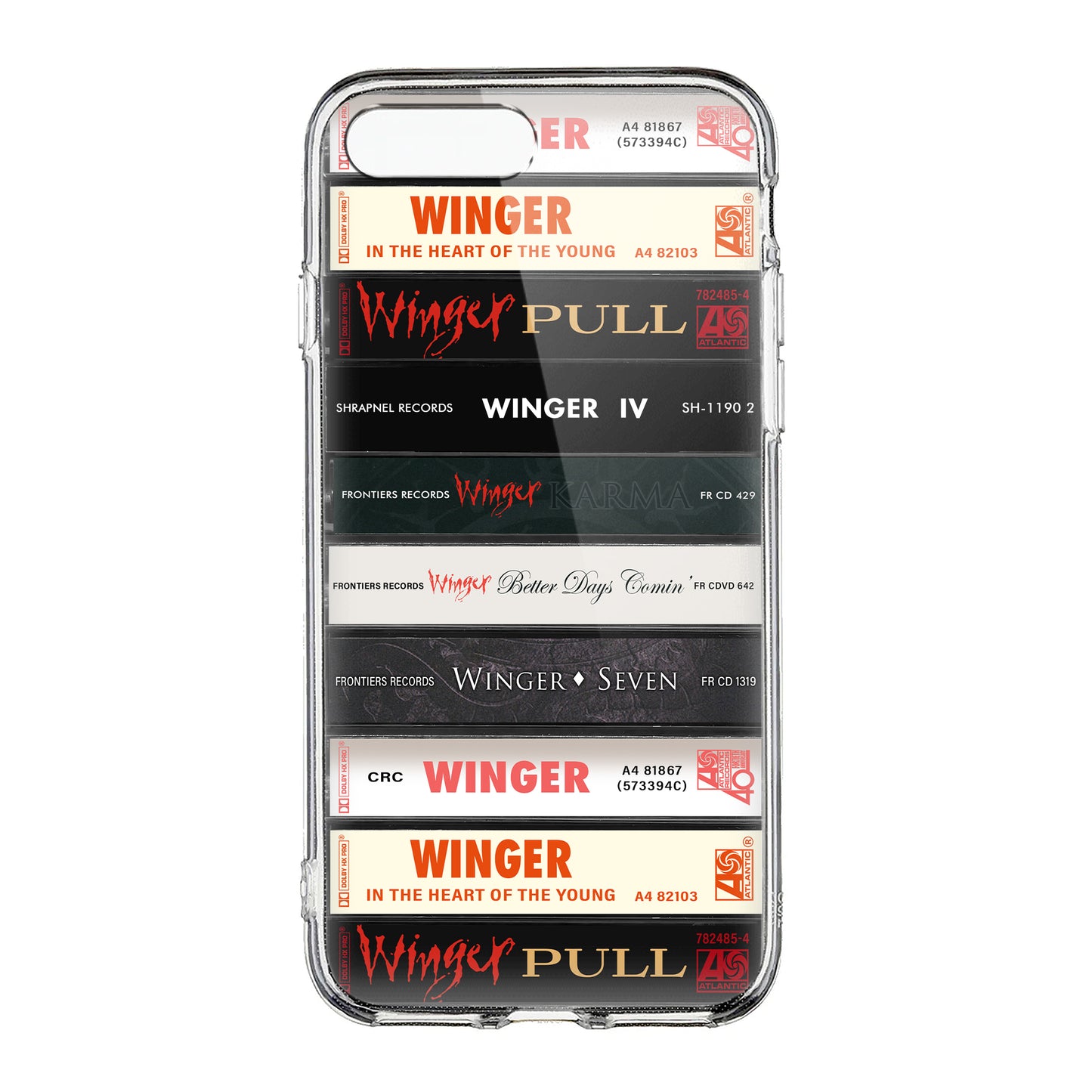 Winger Albums Cassette Collection Retro Phone Case