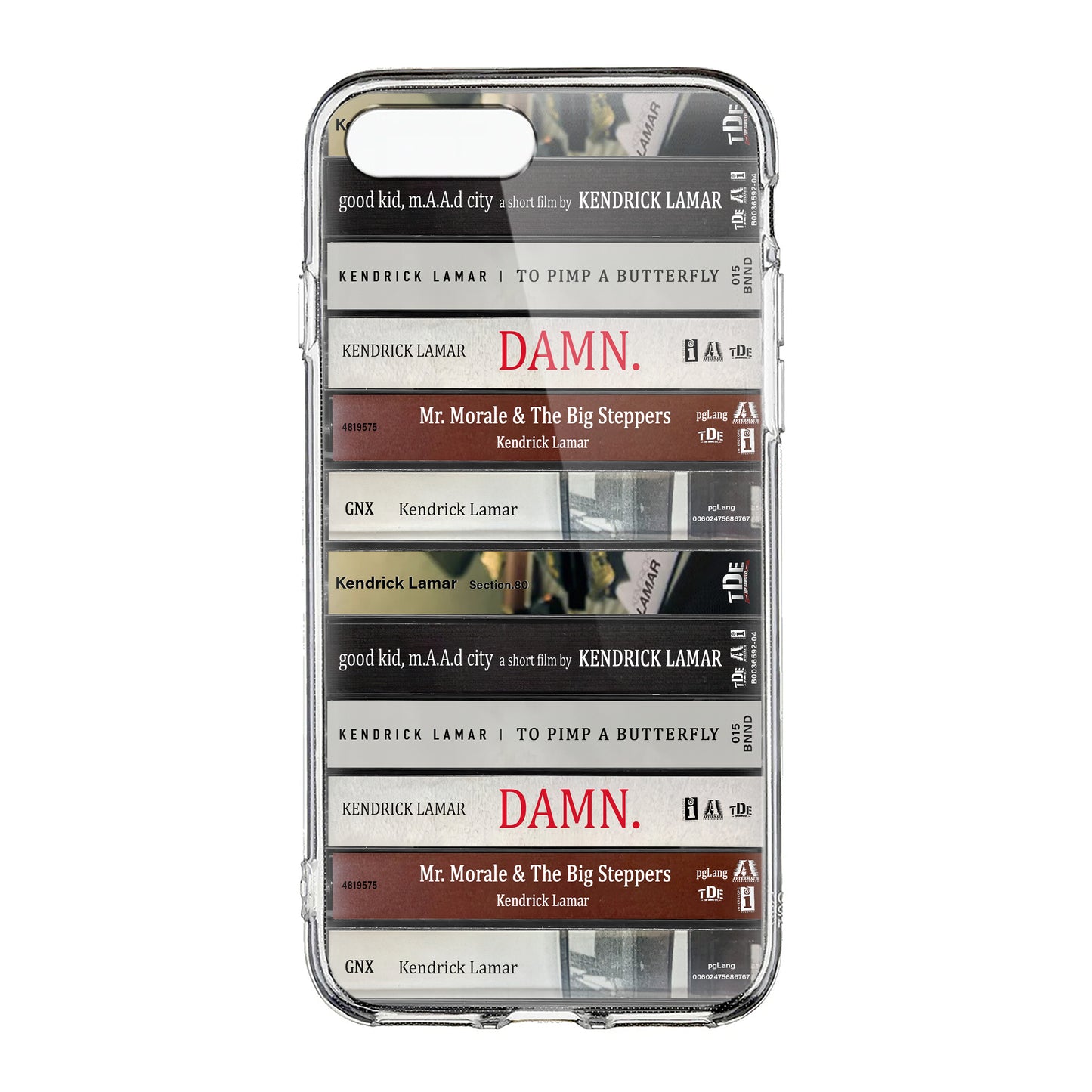 Kendrick Lamar Albums Cassette Collection Retro Phone Case