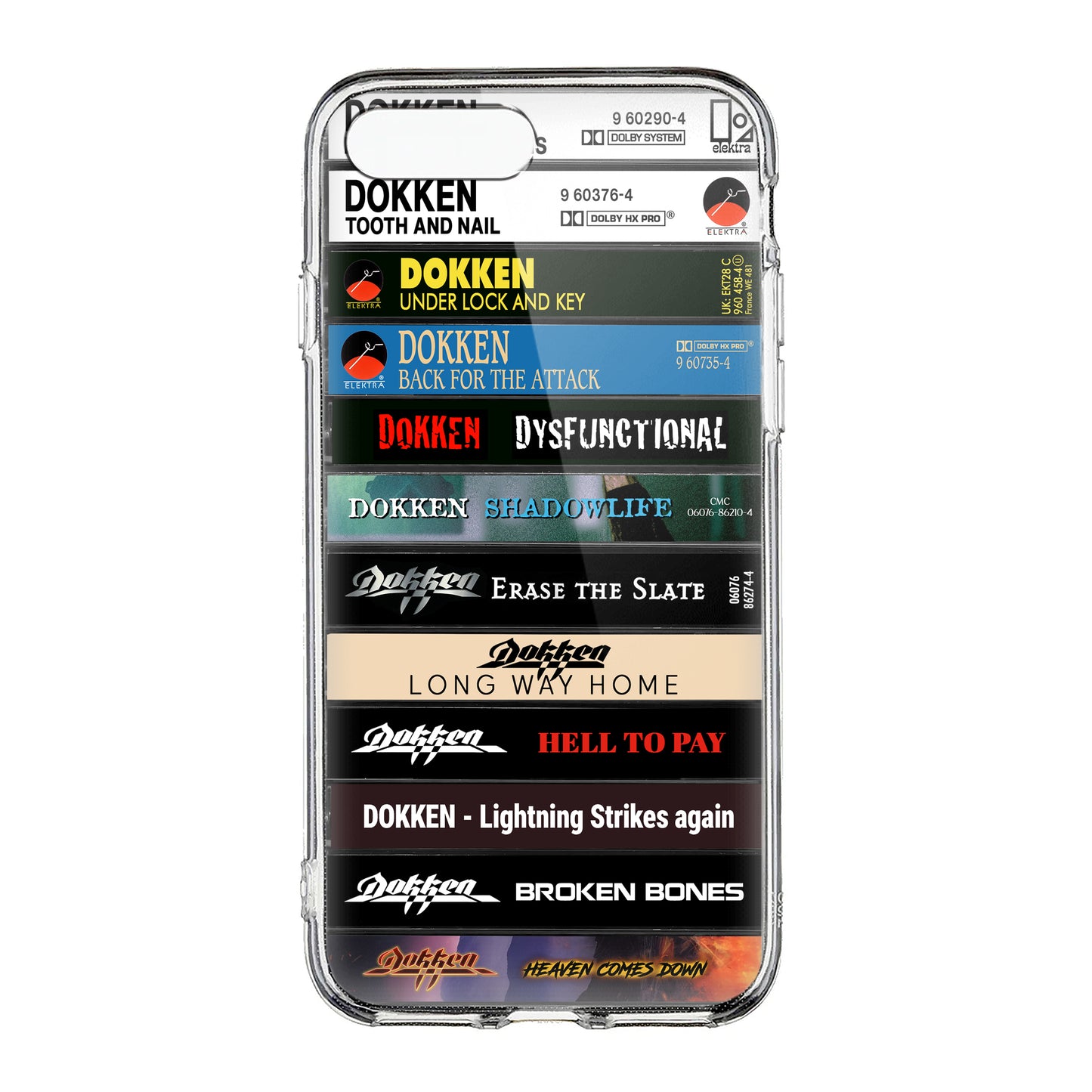 Dokken Albums Cassette Collection Retro Phone Case