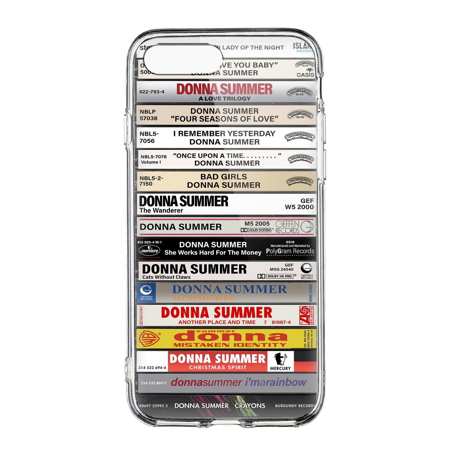 Donna Summer Albums Cassette Collection Retro Phone Case
