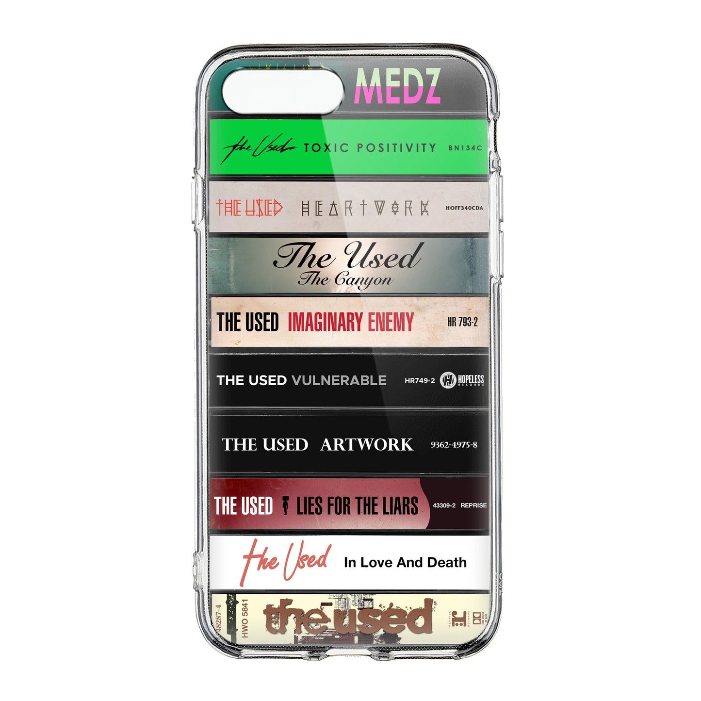 The Used Albums Cassette Collection Retro Phone Case
