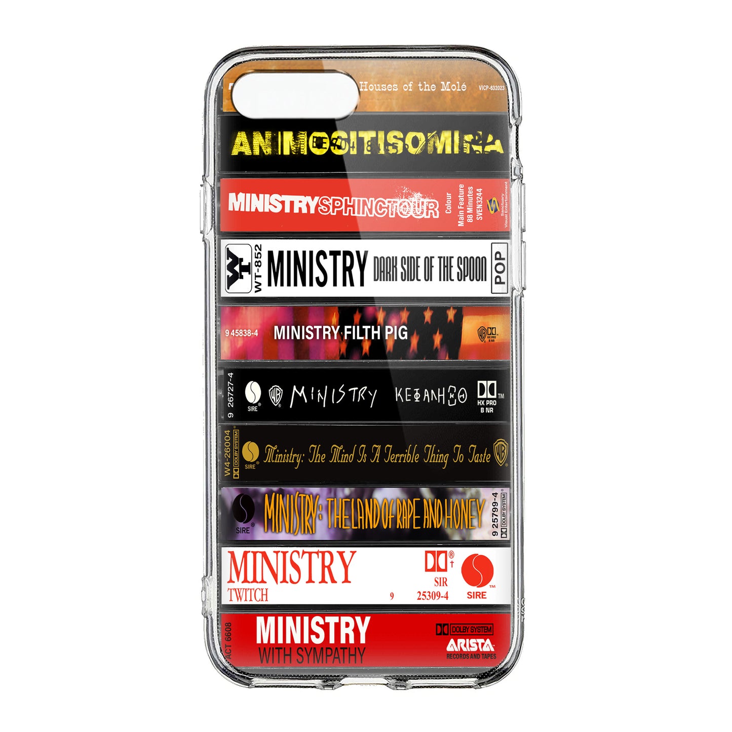 Ministry Albums Cassette Collection Retro Phone Case