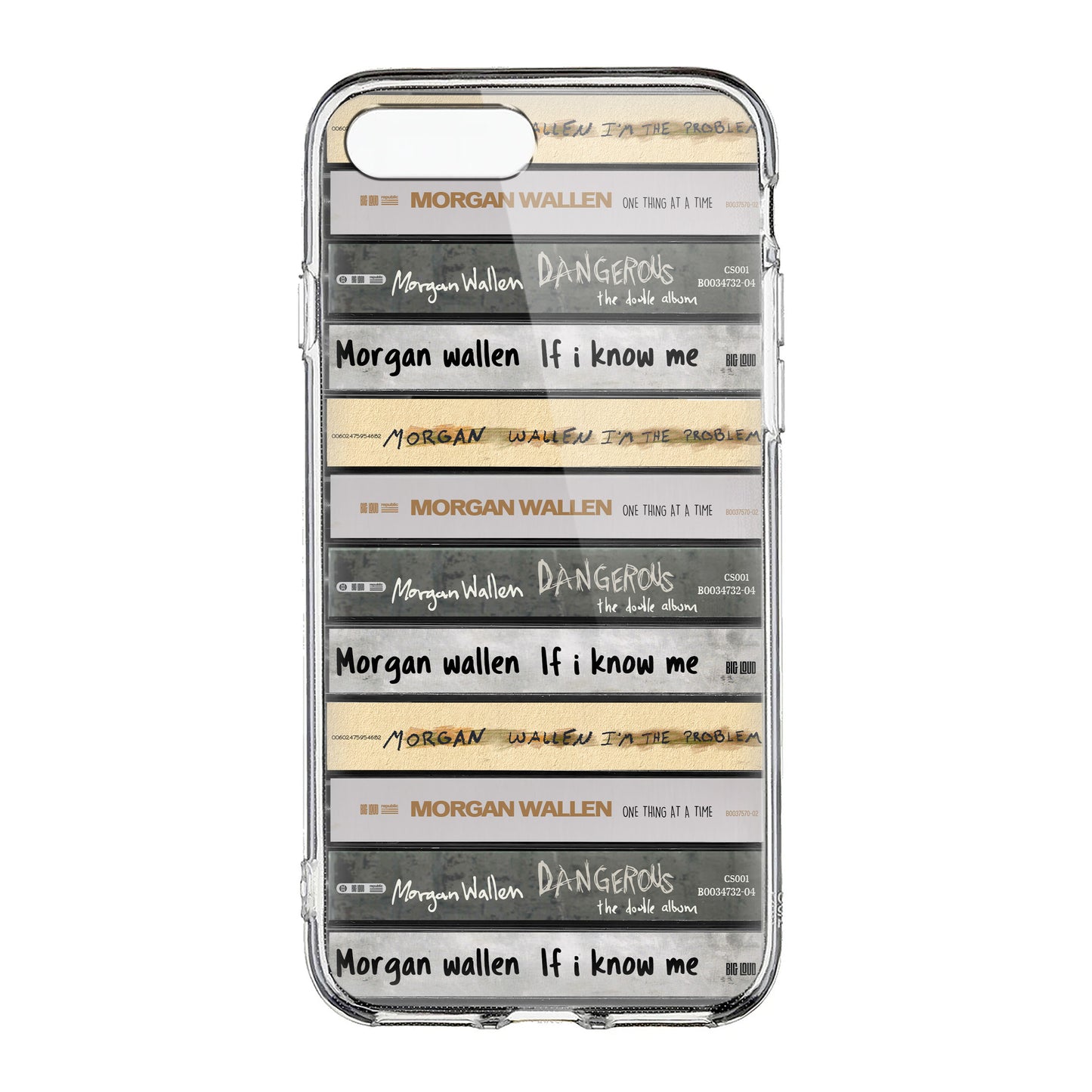 Morgan Wallen Albums Cassette Collection Retro Phone Case