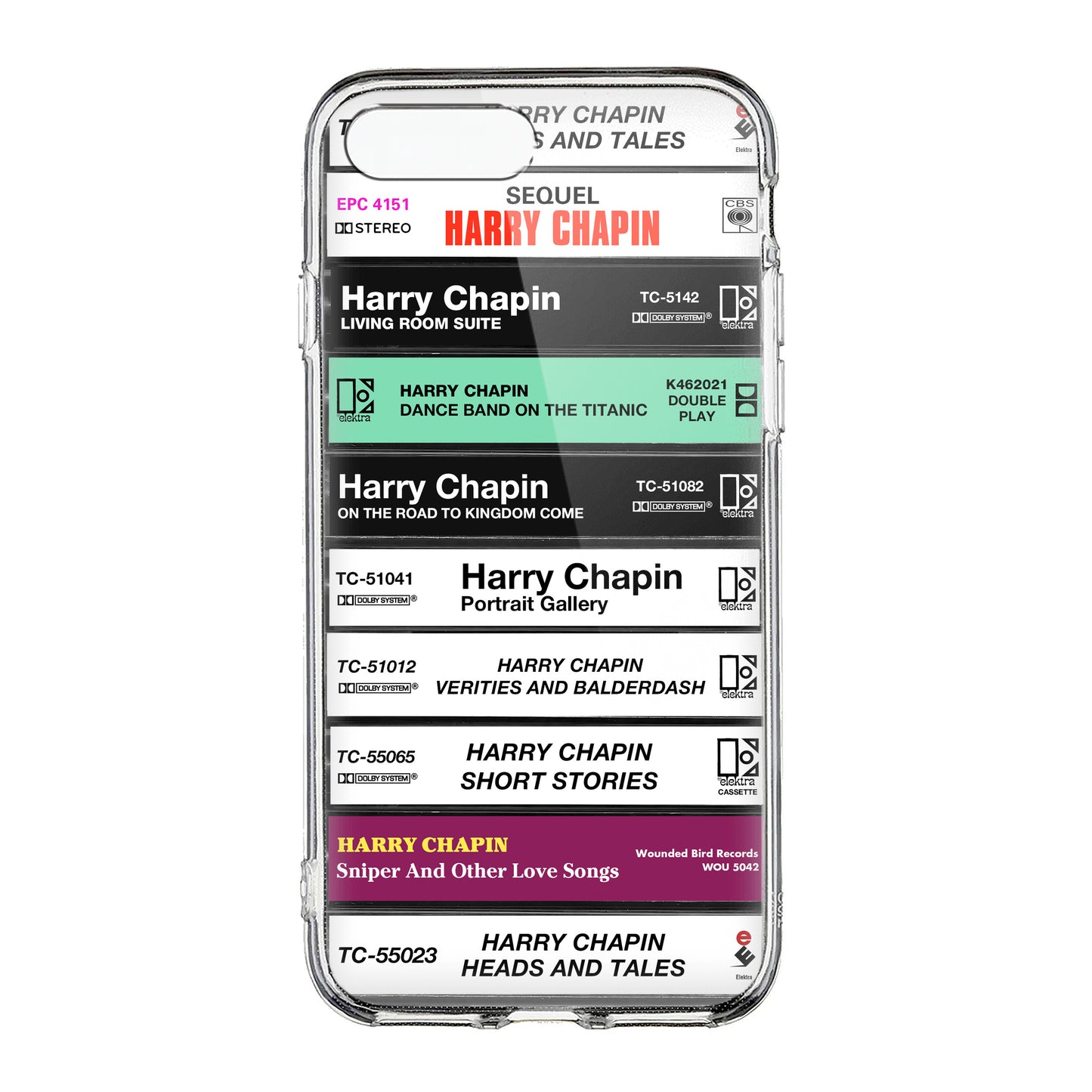 Harry Chapin Albums Cassette Collection Retro Phone Case