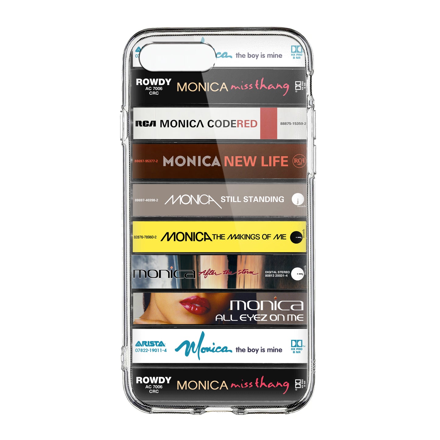 Monica Albums Cassette Collection Retro Phone Case