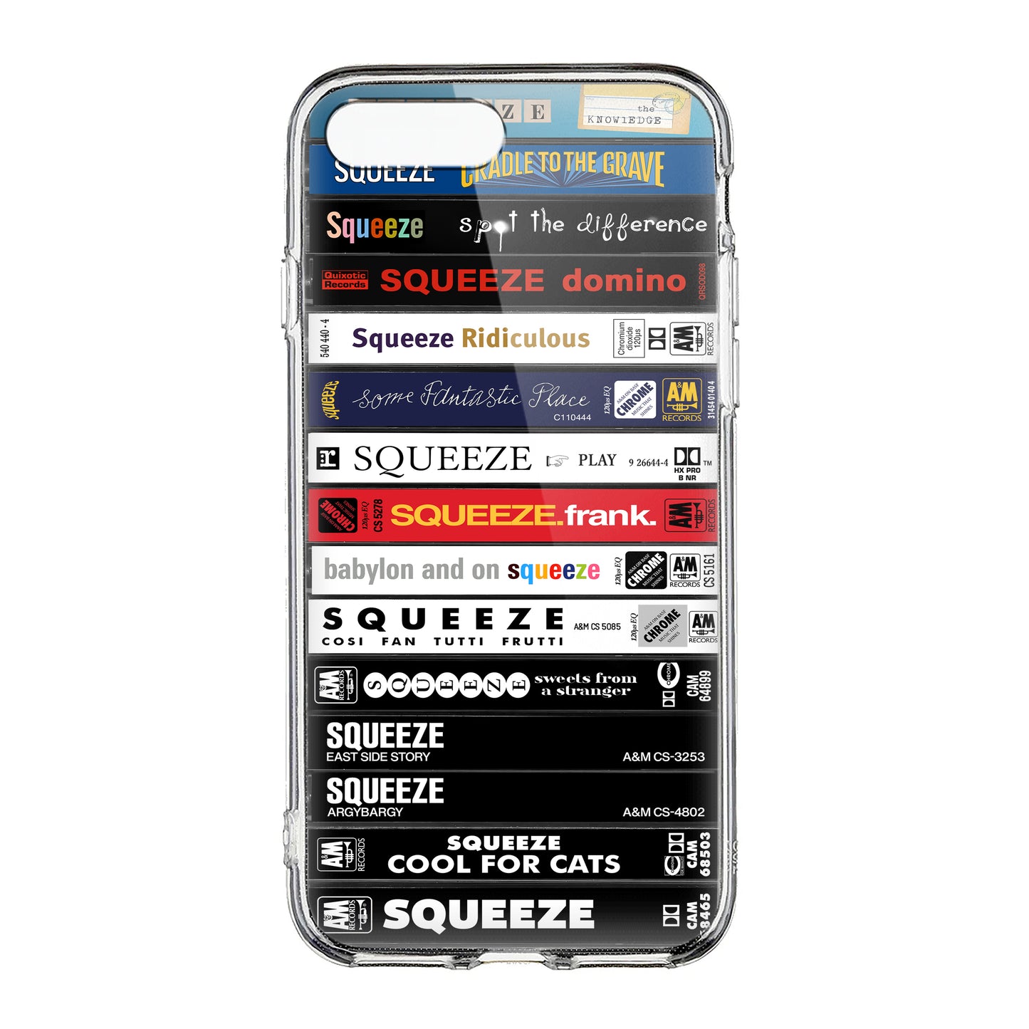 Squeeze Albums Cassette Collection Retro Phone Case