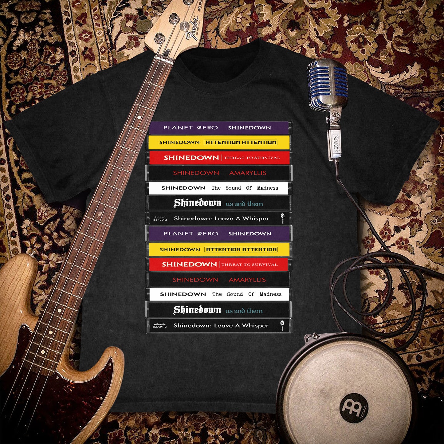 Shinedown Albums Cassette Retro Collection Premium Unisex T-Shirt