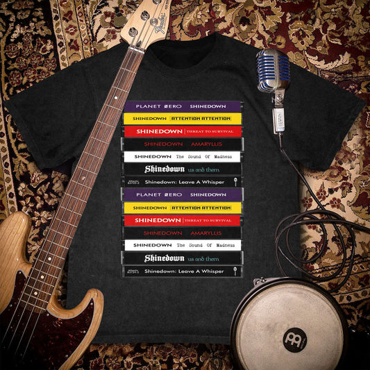 Shinedown Albums Cassette Retro Collection Premium Unisex T-Shirt
